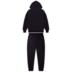 TRAPSTAR DECODED CHENILLE HOODED TRACKSUIT BLACK PINK