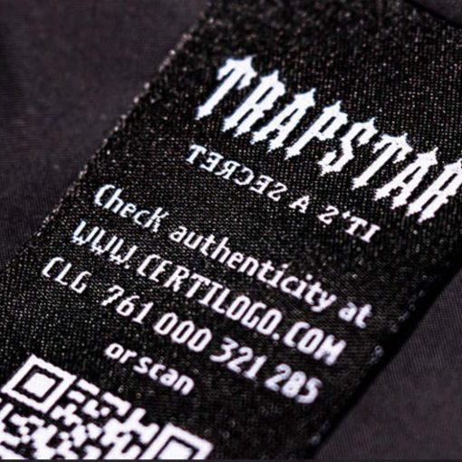 TRAPSTAR DECODED CHENILLE HOODED TRACKSUIT BLACK YELLOW