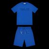 TRAPSTAR DECODED GEL SHORT SET DAZZLING BLUE