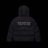 TRAPSTAR DECODED HOODED PUFFER JACKET 20 BLACK