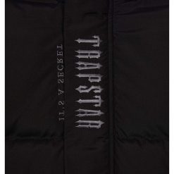 TRAPSTAR DECODED HOODED PUFFER JACKET 20 BLACK