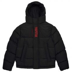 TRAPSTAR DECODED HOODED PUFFER JACKET 20 BLACK INFRARED