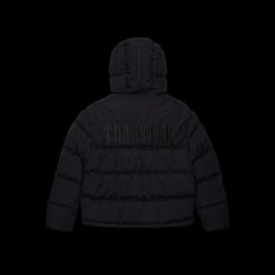 TRAPSTAR DECODED HOODED PUFFER JACKET 20 BLACKOUT EDITION