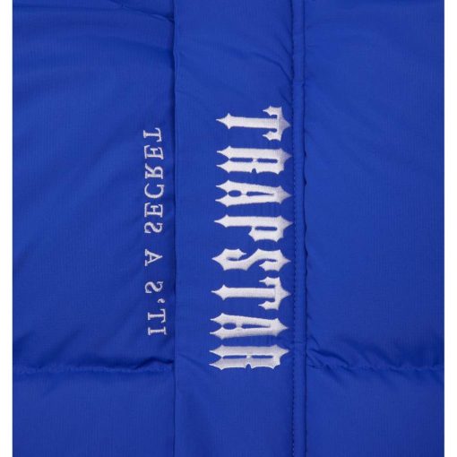 TRAPSTAR DECODED HOODED PUFFER JACKET 20 DAZZLING BLUE