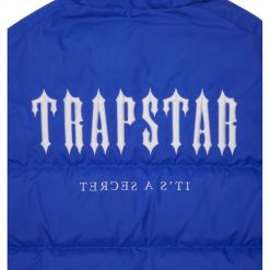 TRAPSTAR DECODED HOODED PUFFER JACKET 20 DAZZLING BLUE