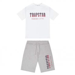 TRAPSTAR DECODED TSHIRT WHITE RED GRADIENT