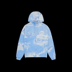 TRAPSTAR HYPERDRIVE CLOUD WINDBREAKER JACKET BLUE WHITE