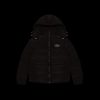 TRAPSTAR HYPERDRIVE DETACHABLE HOODED PUFFER JACKET TRIPLE BLACK