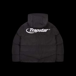 TRAPSTAR HYPERDRIVE HOODED PUFFER JACKET BLACK