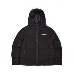 TRAPSTAR HYPERDRIVE HOODED PUFFER JACKET BLACK