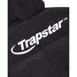 TRAPSTAR HYPERDRIVE HOODED PUFFER JACKET BLACK