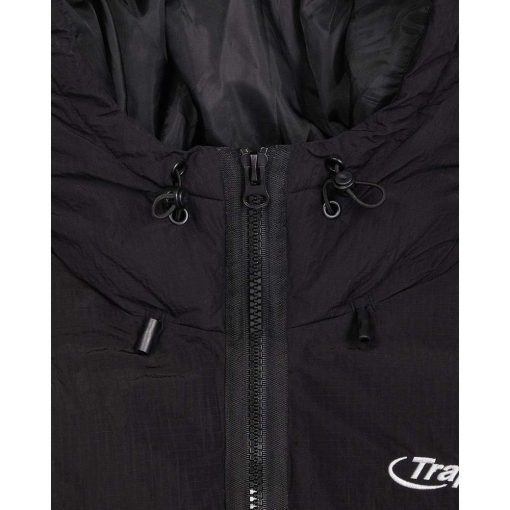 TRAPSTAR HYPERDRIVE HOODED PUFFER JACKET BLACK