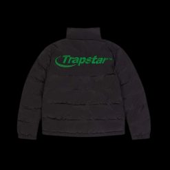 TRAPSTAR HYPERDRIVE PUFFER JACKET BLACK GREEN