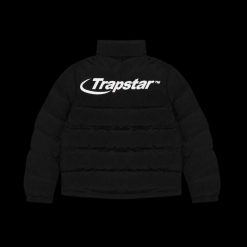 TRAPSTAR HYPERDRIVE PUFFER JACKET BLACK WHITE