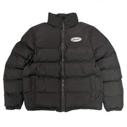 TRAPSTAR HYPERDRIVE PUFFER JACKET BLACK WHITE