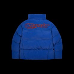 TRAPSTAR HYPERDRIVE RIPSTOP PUFFER JACKET BLUE ORANGE