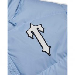 TRAPSTAR IRONGATE ARCH HOODED PUFFER JACKET LIGHT BLUE