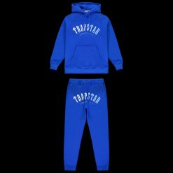 TRAPSTAR IRONGATE ARCH ITS A SECRET HOODED GEL TRACKSUIT BLUE