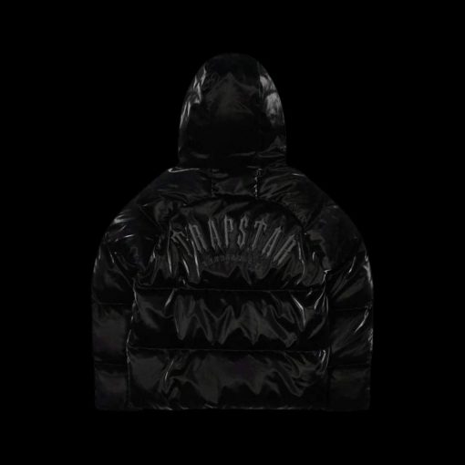 TRAPSTAR IRONGATE ARCH PUFFER JACKET AW23 GLOSS BLACK