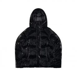 TRAPSTAR IRONGATE ARCH PUFFER JACKET AW23 GLOSS BLACK