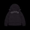 TRAPSTAR IRONGATE DETACHABLE HOODED PUFFER JACKET BLACK
