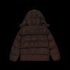 TRAPSTAR IRONGATE DETACHABLE HOODED PUFFER JACKET BROWN