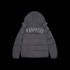 TRAPSTAR IRONGATE DETACHABLE HOODED PUFFER JACKET STONE GREY