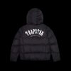 TRAPSTAR IRONGATE HOODED PUFFER JACKET BLACK