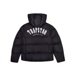 TRAPSTAR IRONGATE HOODED PUFFER JACKET BLACK