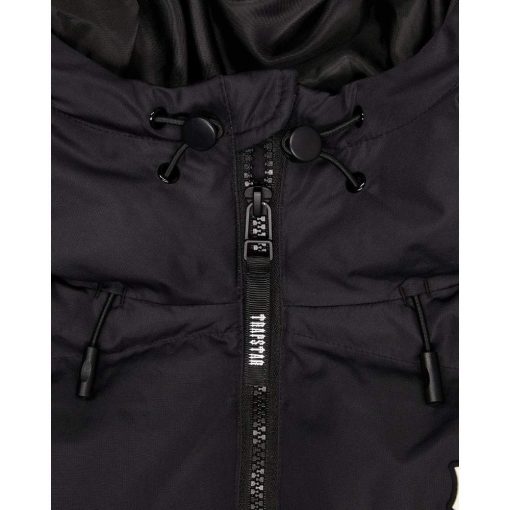 TRAPSTAR IRONGATE HOODED PUFFER JACKET BLACK