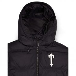 TRAPSTAR IRONGATE HOODED PUFFER JACKET BLACK