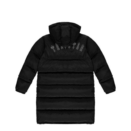 TRAPSTAR OVERSIZED IRONGATE HOODED PUFFER JACKET BLACK