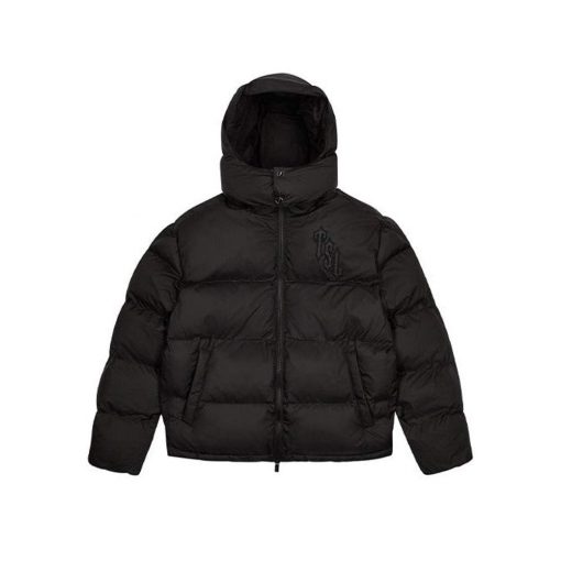 TRAPSTAR SHOOTERS HOODED PUFFER JACKET BLACKOUT REFLECTIVE