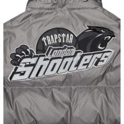 TRAPSTAR SHOOTERS HOODED PUFFER JACKET GREY