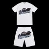 TRAPSTAR SHOOTERS SHORT SET WHITE BLUE