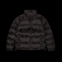 TRAPSTAR T JACQUARD PUFFER JACKET BLACK