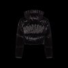 TRAPSTAR WOMENS ARCH AW23 HOODED PUFFER JACKET GLOSS BLACK