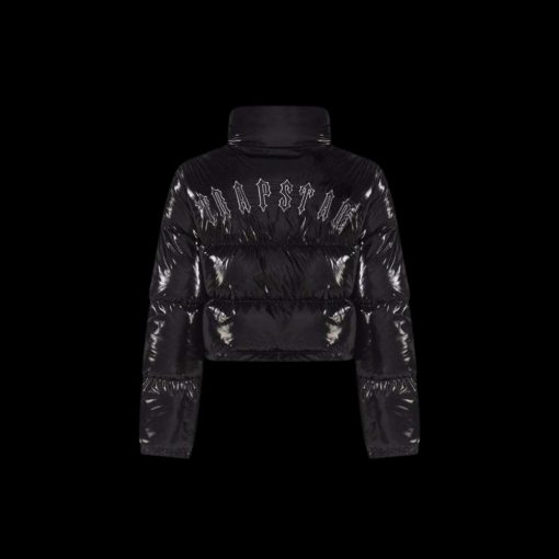 TRAPSTAR WOMENS IRONGATE PUFFER JACKET SHINY BLACK