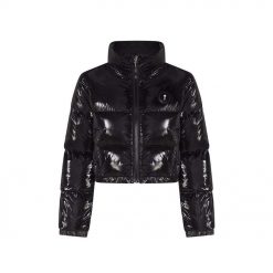 TRAPSTAR WOMENS IRONGATE PUFFER JACKET SHINY BLACK