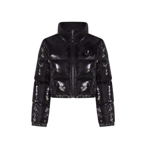 TRAPSTAR WOMENS IRONGATE PUFFER JACKET SHINY BLACK