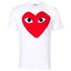 Womens Comme Des Garcons Play Red Heart Logo TShirt