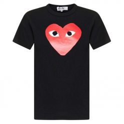 Womens Comme Des Garcons Play Red Heart Logo TShirt